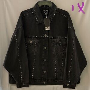 DKNY Black Cotton Jacket